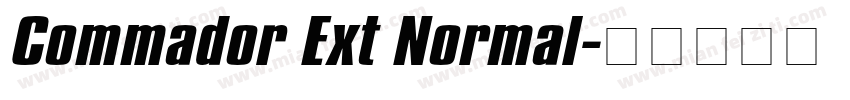 Commador Ext Normal字体转换